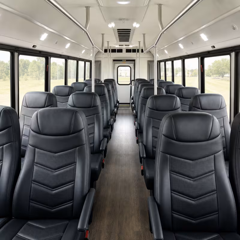 15-35 Passenger Minibus Interior