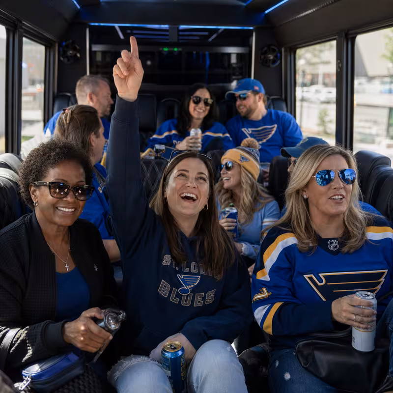St Louis Sporting Event Transportation fleet vehicle